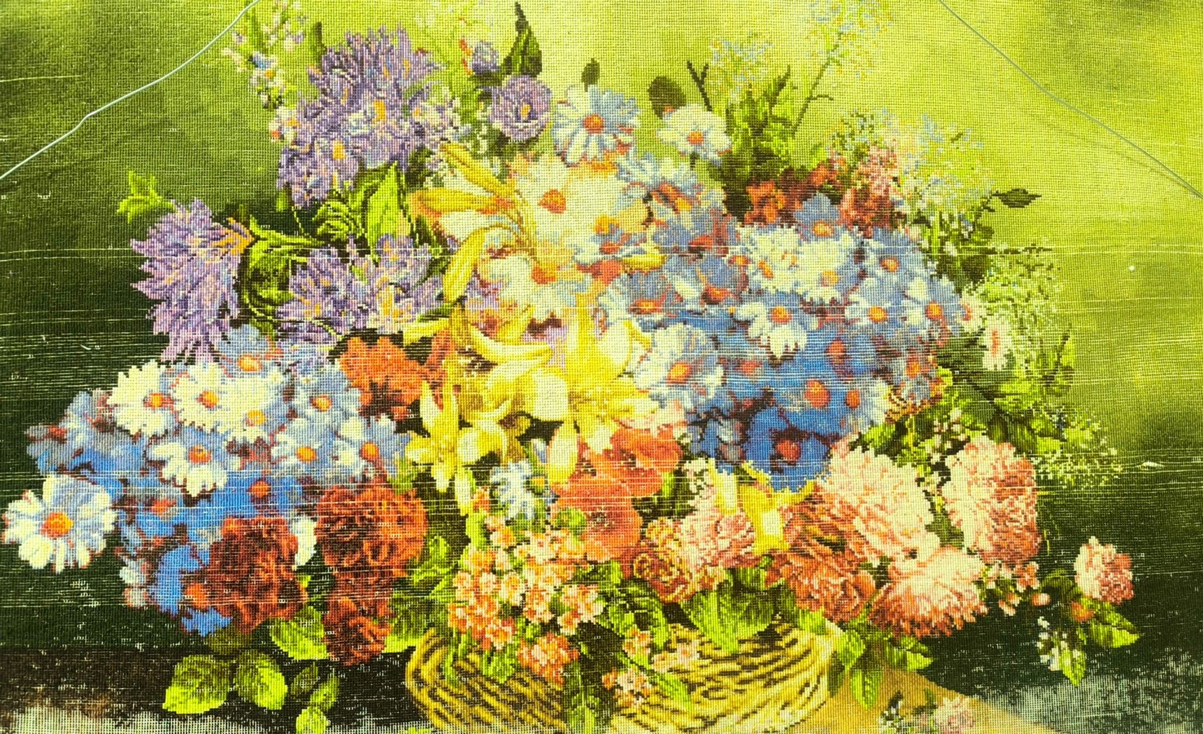 فرصتی تکرار نشدنی!تابلو فرش چله ابریشم!